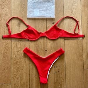 Zaful Bikini, Size S, Vibrant Red